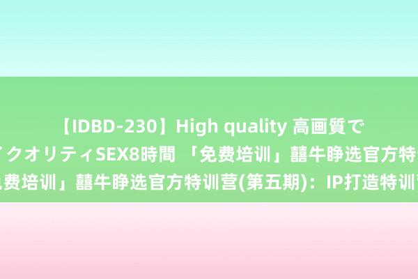 【IDBD-230】High quality 高画質で魅せます！究極のIP女優ハイクオリティSEX8時間 「免费培训」囍牛睁选官方特训营(第五期)：IP打造特训营