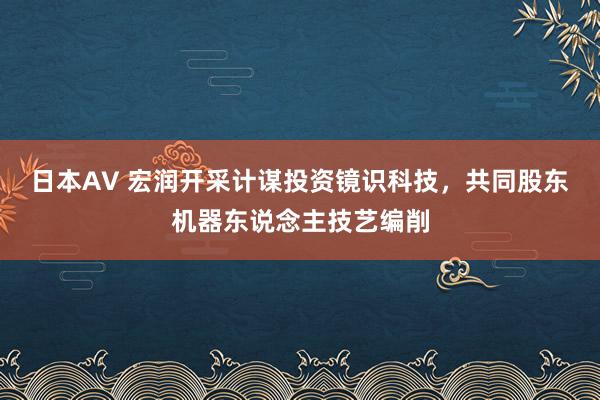 日本AV 宏润开采计谋投资镜识科技，共同股东机器东说念主技艺编削